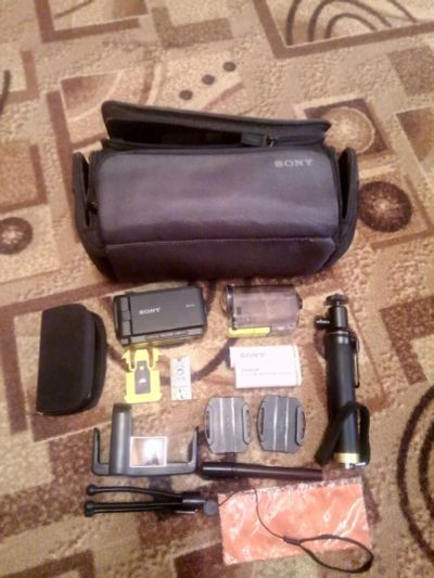 Лот: 11251783. Фото: 1. Sony action cam hdr-as100v с AKA-LU1... Экшн камеры