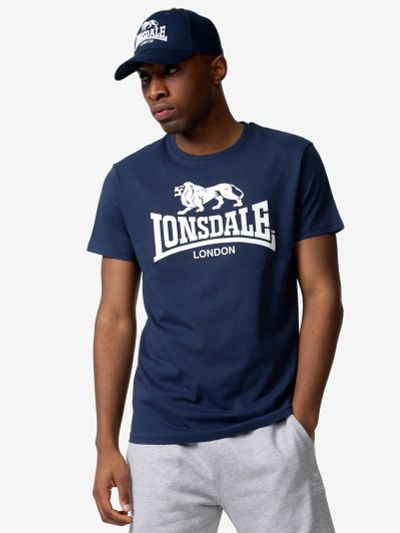 Лот: 25625257. Фото: 1. Футболка LONSDALE ST. ERNEY, Синий. Другое (спортивная одежда)