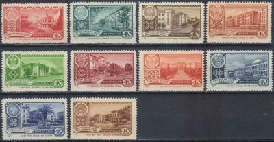 Лот: 23102738. Фото: 1. 1960, май-ноябрь. Столицы автономных... Марки