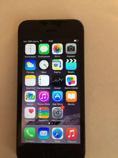Лот: 5353347. Фото: 1. apple iphone 5 32gb чёрный. Смартфоны