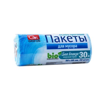 Лот: 16181927. Фото: 1. GRIFON Bio Пакеты д/мусора особо... Пакеты, мешки