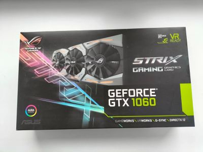 Лот: 21169542. Фото: 1. Видеокарта Asus ROG Strix GTX1060. Видеокарты