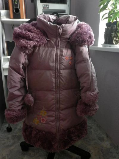 Лот: 3130251. Фото: 1. Пуховое пальто 116 см O`Hara на... Верхняя одежда