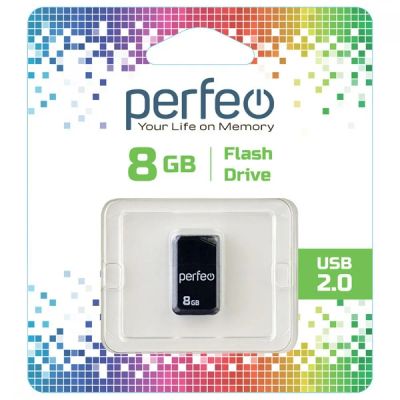 Лот: 24948897. Фото: 1. Флеш-накопитель USB2.0 8Gb Perfeo... USB-флеш карты