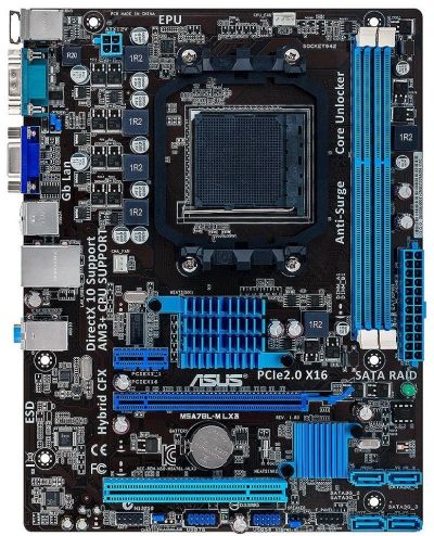 Лот: 14793697. Фото: 1. Мать + проц: ASUS M5A78L-M LX3... Комплекты запчастей