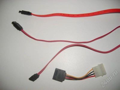 Лот: 625037. Фото: 1. 3 кабеля SATA+переходник molex-... Другое (компьютеры, оргтехника, канцтовары)