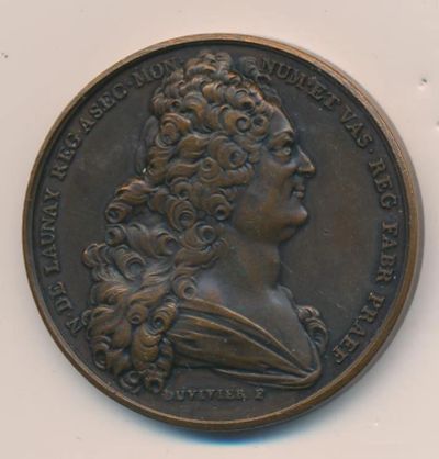 Лот: 19076617. Фото: 1. Франция медаль Дювивье Жан с 1719... Юбилейные