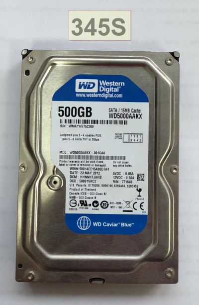 Лот: 17784791. Фото: 1. Жесткий диск SATA WD WD5000AAKX-001CA0... Жёсткие диски