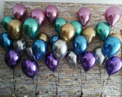 Лот: 15312875. Фото: 1. Шар с гелием. Зеркальный. 35см. Воздушные шары