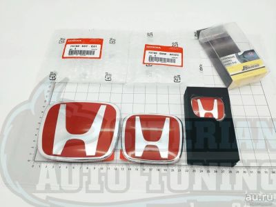 Лот: 15307508. Фото: 1. Комплект Красных эмблем Type R... Кузов