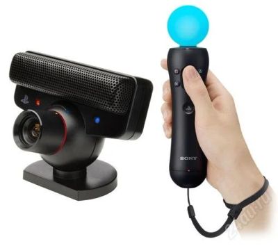 Лот: 3605317. Фото: 1. sony move + камера. Аксессуары для игровых приставок, консолей, геймпады