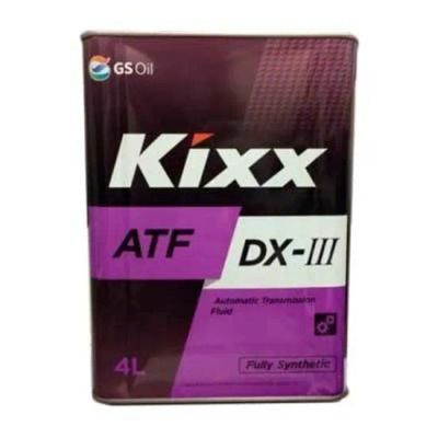 Лот: 20669890. Фото: 1. Масло Kixx ATF DX-III 4L (трансмиссионная... Масла, жидкости