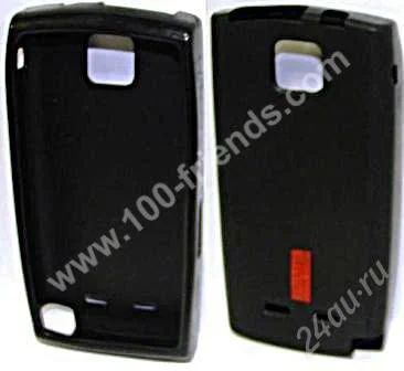 Лот: 1763284. Фото: 1. Кейс Nokia 5250 (силикон) (черный... Чехлы, бамперы