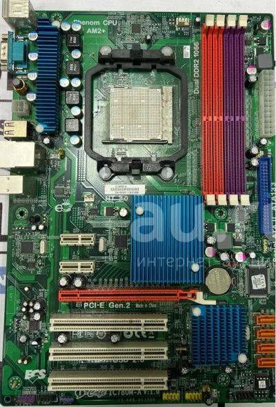 Лот: 18928547. Фото: 1. Материнская плата ECS IC780M-A... Материнские платы