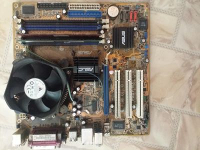 Лот: 5893561. Фото: 1. материнская плата asus p5gv-mx... Материнские платы