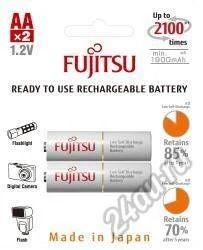 Лот: 5542234. Фото: 1. Аккумулятор AA Fujitsu HR-3utcex... Батарейки, аккумуляторы, элементы питания