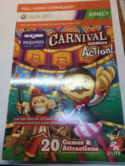 Лот: 5323389. Фото: 1. Carnival games in Action (цифровая... Игры для консолей