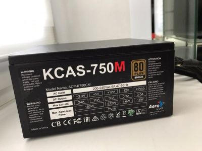 Лот: 14011843. Фото: 1. Блок питания ATX 750W AeroCool... Корпуса, блоки питания