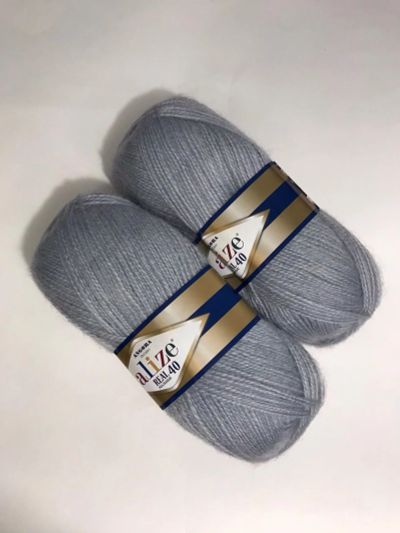 Лот: 16704610. Фото: 1. Пряжа ALIZE Angora Real 40 , 40... Ткани, нитки, пряжа