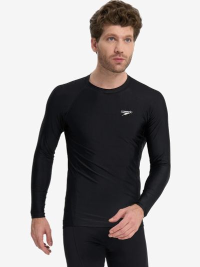 Лот: 24959416. Фото: 1. Рашгард мужской Speedo, Черный. Другое (спортивная одежда)