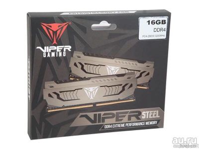 Лот: 16087586. Фото: 1. Новая память Patriot Viper Steel... Оперативная память
