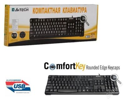 Лот: 1634590. Фото: 1. Клавиатура A4 Tech kr-750 USB... Клавиатуры и мыши