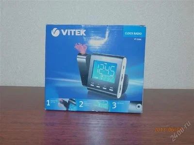 Лот: 2882132. Фото: 1. Радиобудильник VITEK VT-3504. Часы настенные, настольные