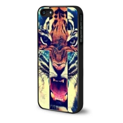 Лот: 4247679. Фото: 1. Чехол iPhone 5/5s тигр. Чехлы, бамперы