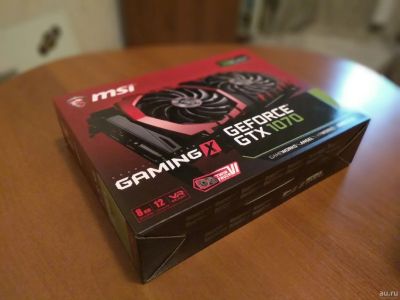 Лот: 13010820. Фото: 1. Видеокарта MSI Gaming GTX 1070. Видеокарты