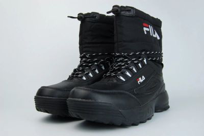 Лот: 16957648. Фото: 1. Сапоги FILA Fur Triple Black... Сапоги