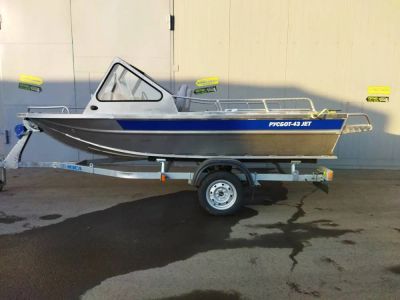 Лот: 19536936. Фото: 1. Моторная лодка RusBoat 43 JET... Лодки и катера