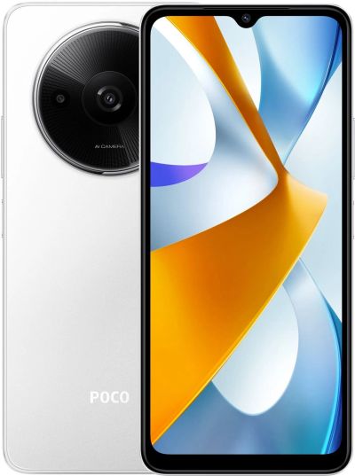 Лот: 24947431. Фото: 1. Смартфон POCO C61 3Гб 64Гб White... Смартфоны