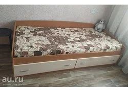 Лот: 18354917. Фото: 1. Кровать с двумя глубокими ящиками... Кровати