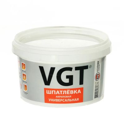 Лот: 24117764. Фото: 1. Шпатлевка VGT, акриловая, универсальная... Смеси, шпатлевки, цемент