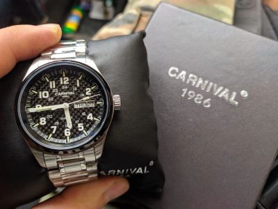 Лот: 14114181. Фото: 1. Часы новые carnival T25 с тритием... Оригинальные наручные часы