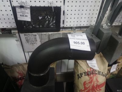 Лот: 15605552. Фото: 1. Колено для печи д89. Отопительные котлы, печи