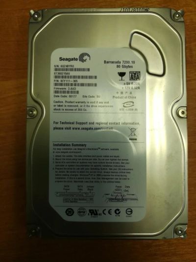 Лот: 10074854. Фото: 1. Жесткий диск Seagate Barracuda... Жёсткие диски (HDD)