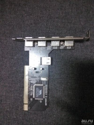 Лот: 8629101. Фото: 1. PCI USB card 5 USB ports VIA 6212L. Платы расширения, контроллеры, доп. порты