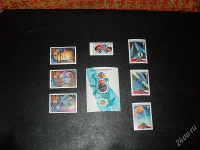 Лот: 1333225. Фото: 1. Интеркосмос:Блок 1984 г. + 2 серии... Марки