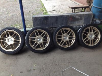 Лот: 6289417. Фото: 1. Комплект литья Oz racing r17 gold... Диски