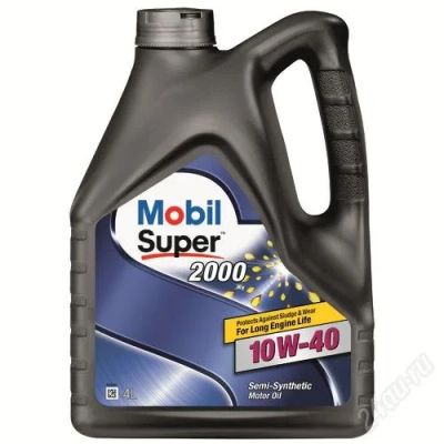 Лот: 2489093. Фото: 1. Масло Mobil Super 2000 10w40 4л. Масла, жидкости
