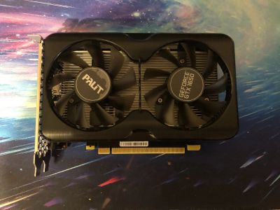 Лот: 25373494. Фото: 1. Видеокарта Palit GeForce GTX 1650... Видеокарты