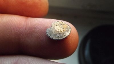 Лот: 10894584. Фото: 1. Денга Ивана Великого_Грозного... Россия до 1917 года