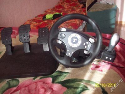 Лот: 1108135. Фото: 1. Руль для компьютера ThrustMaster... Рули, джойстики