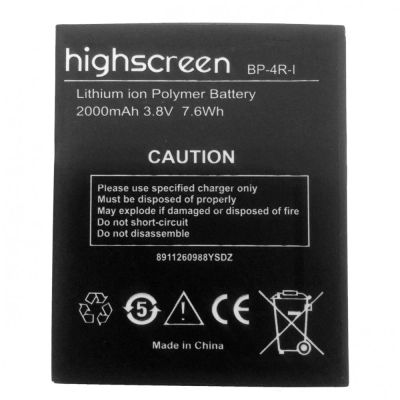 Лот: 18663629. Фото: 1. АКБ Highscreen Omega Prime S BP-4R-1... Аккумуляторы