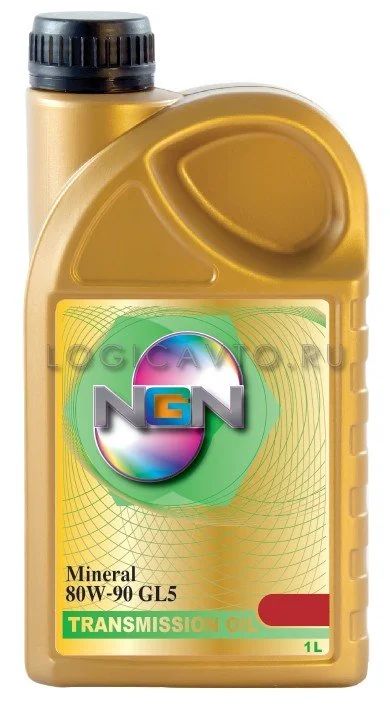 Лот: 12090235. Фото: 1. NGN Mineral, 80W-90, GL-5, 1L. Масла, жидкости