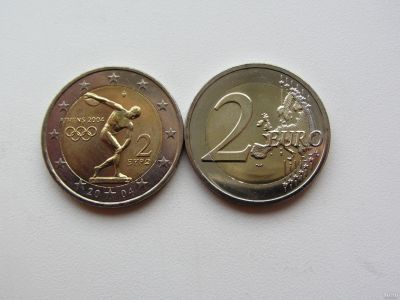 Лот: 14829288. Фото: 1. Греция 2 евро 2004 " Дискобол... Европа