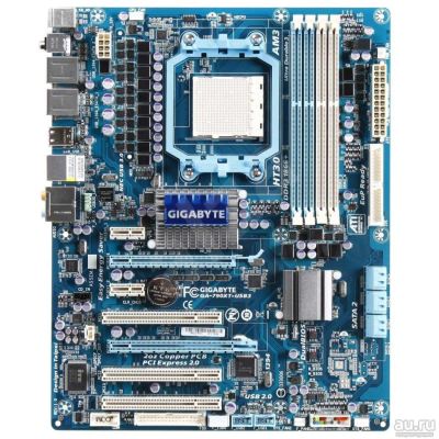 Лот: 11831048. Фото: 1. Материнская плата Gigabyte GA-790XT-USB3... Материнские платы