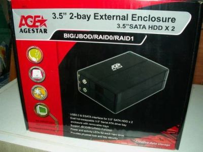 Лот: 13062904. Фото: 1. 3.5" Внешний бокс Agestar S2B3A. Платы расширения, контроллеры, доп. порты