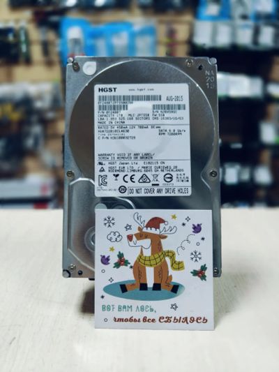 Лот: 24667283. Фото: 1. HDD 1Tb/hitachi/SATA3/3,5". Жёсткие диски (HDD)